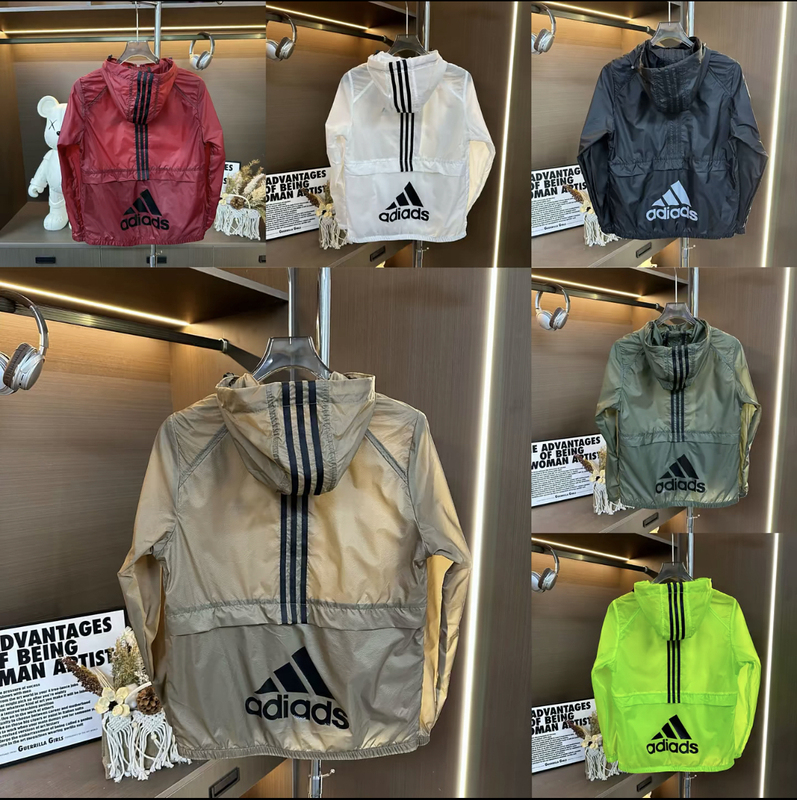 2025 Summer New Thin Material Quick-Dry Sun Protection Clothing Men's Hooded Fashion Versatile Casual Top Trendy 9812