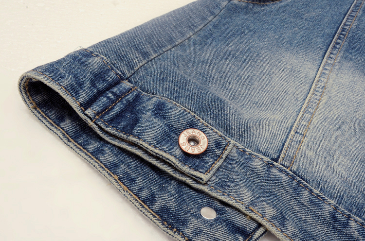 Mùa xuân và Mùa Thu Hàn Quốc phiên bản của lỗ mỏng đoạn ngắn không tay denim vest nữ mùa hè vest vest vest vai áo khoác áo khoác shop áo khoác nữ hàn quốc