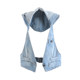 2024 ແມ່ຍິງພາກຮຽນ spring ແລະດູໃບໄມ້ລົ່ນແບບເກົາຫຼີ Slim ສັ້ນ Halter Hooded Denim Vest Vest Jacket Waistcoat