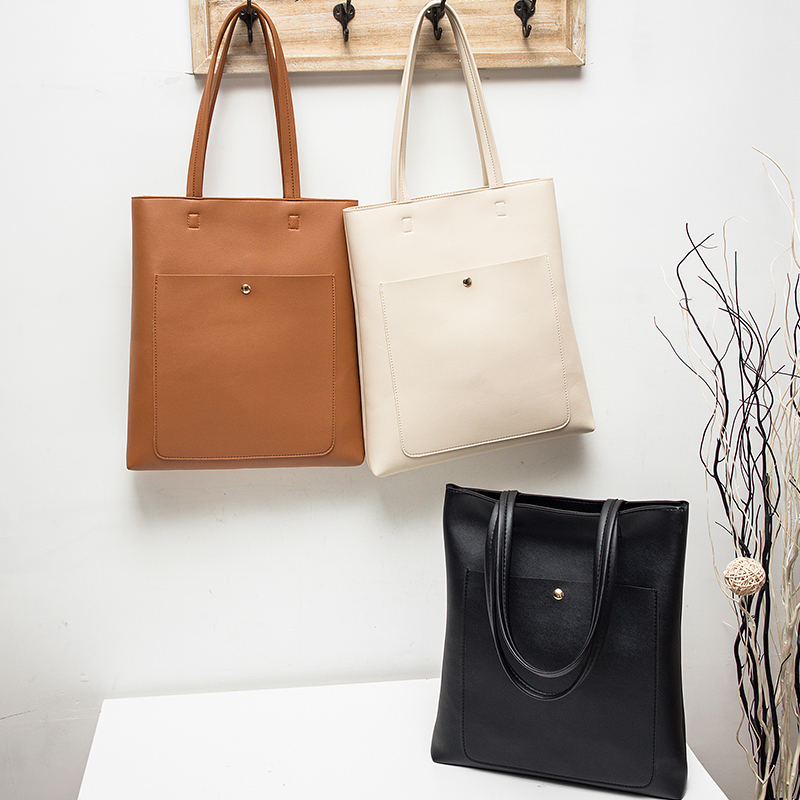 2023 Autumn and Winter New Korean Style Simple Versatile Artistic Student Backpack Large Capacity Single Shoulder Handbag Women's Large Bag Trendy