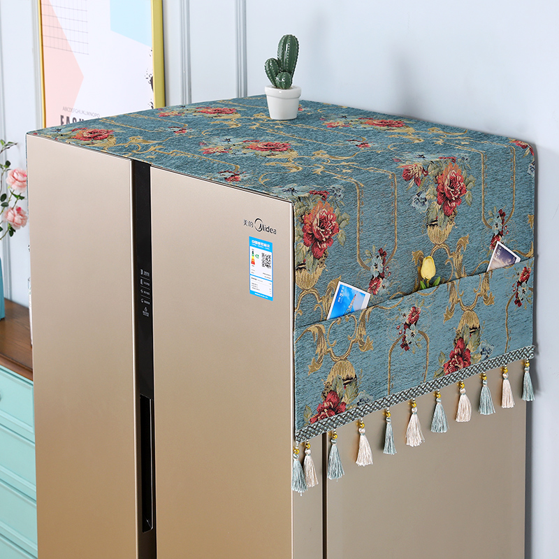 Refrigerator Dust Cover Cloth Single Double Door Home Cloth Art Cover Anti Dust Anti Dust Snow Neil Fridge Cover Cloth Cover Cloth Cover Cloth Cover Cloth Cover Cloth Cover Cloth Cover Cloth Cover Cloth