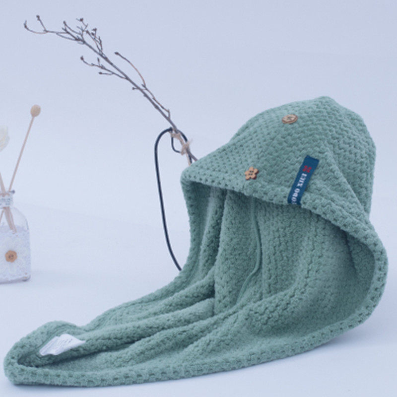 Japan Dry Hair Hat Super Super Absorbent Speed Dry Thickened Towel Bath Cap Polished Hair Wrap Headscarf Woman Long Hair Shampoo