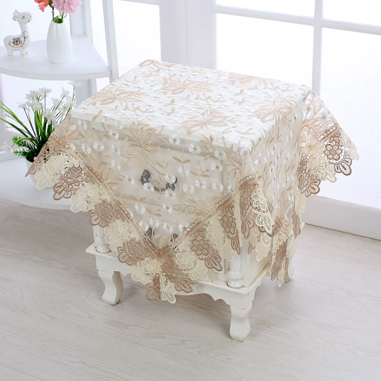 Khăn trải bàn bàn cà phê Phong cách châu Âu ren khăn trải bàn vải vải che bàn cạnh giường thông qua khăn trải bàn tròn nhỏ