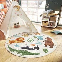 Cute Imitation Cashmere Cartoon Round Carpet Children Room Bedroom Bedside Blanket Living Room Sofa Tea Table Cradle Ground Mat
