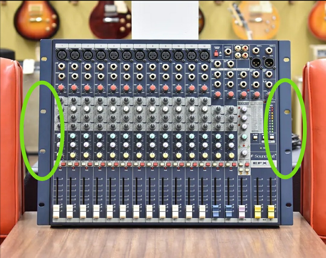 Acoustic Mixer EFX12 enclosure Fixed plate 19 inch Host shell mount Iron plate Side screw EPM Fixed plate