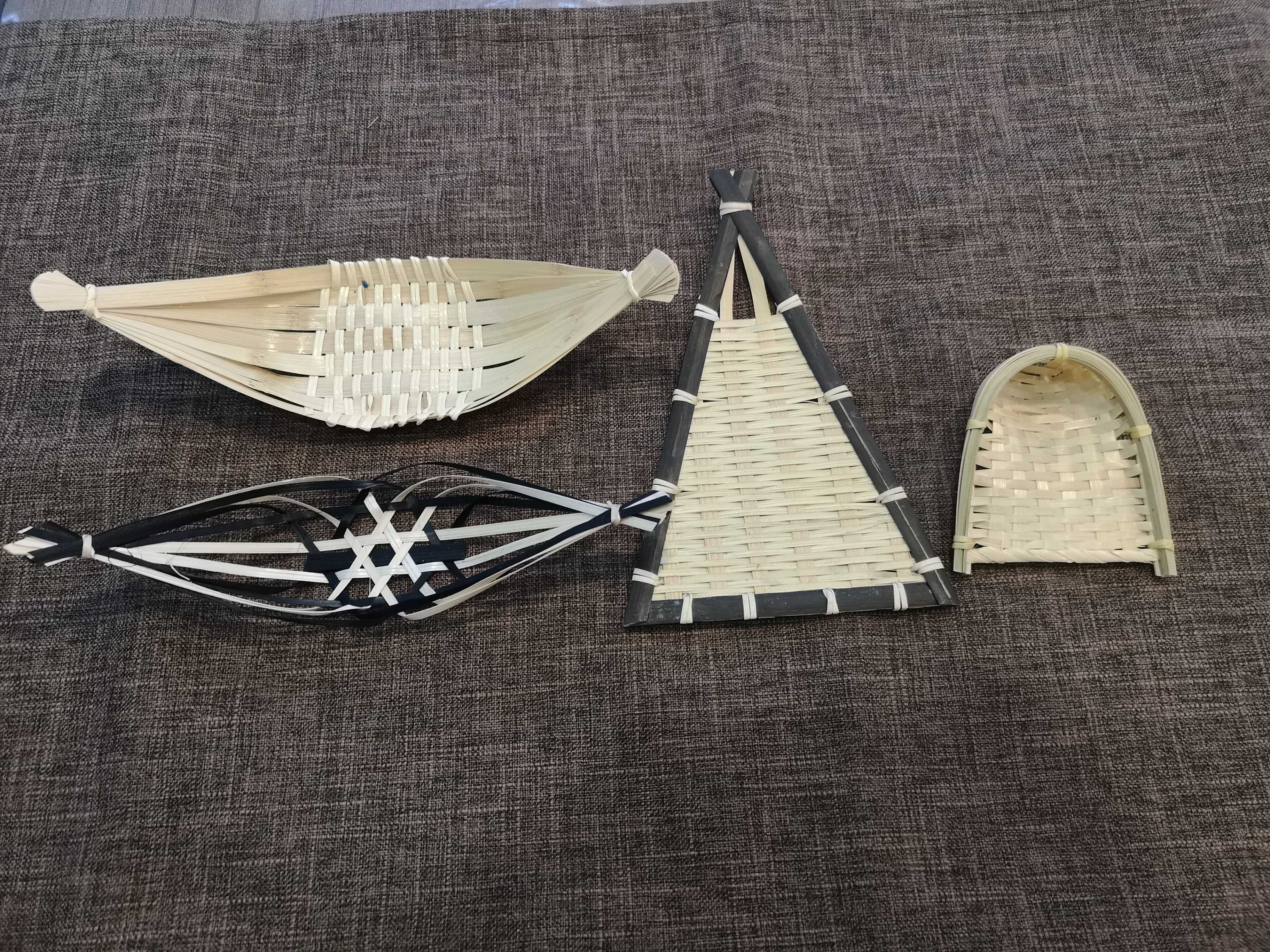 Bamboo Wood Sashimi Body Sushi Decorated Bamboo with hypotenuse Hyped Bamboo Snack Basket Sushi Pan Fried in the Blue Sky