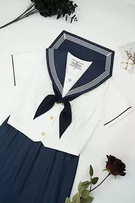 (Spot) Yueye HOUSE JK uniform original homemade * cloud ink * summer clothing cyanotic color skirt