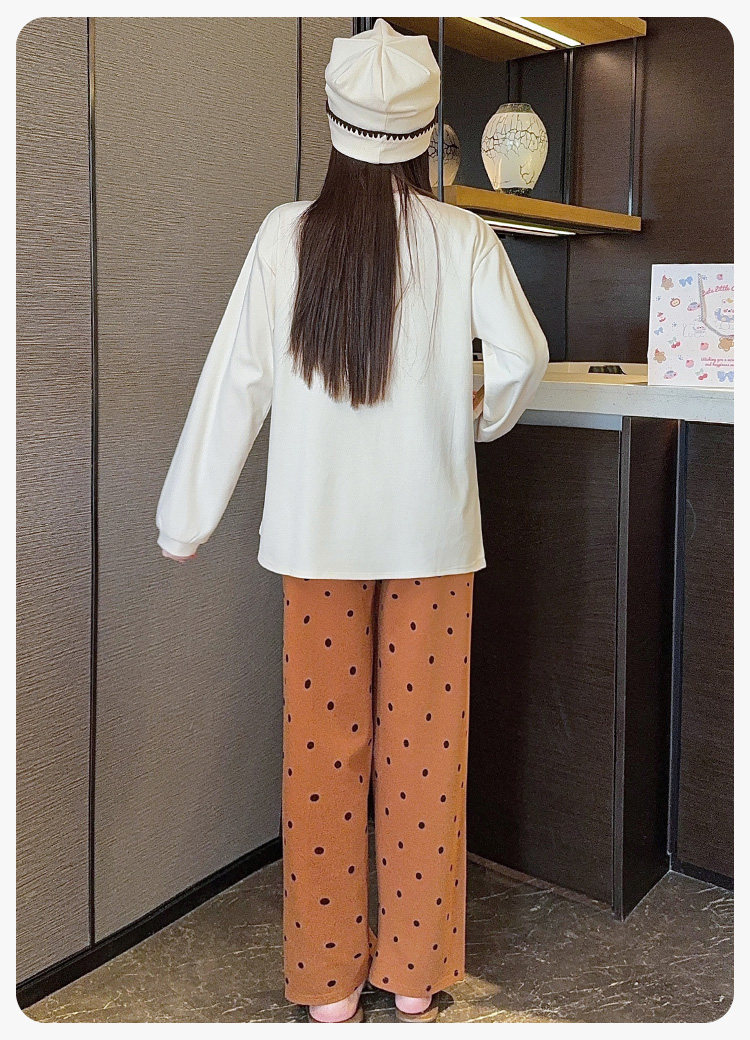 带帽子月子服纯棉春秋吸汗四季款孕妇睡衣秋冬产后产妇哺乳家居服 — 26