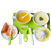 Metiya ceramic food supplement grinder set baby food supplement tool baby food grinding bowl manual cooking machine