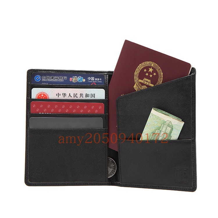 Export to France's new sheep skin passport bag female passport bag ticket bag anti-theft swipe pack ultra-thin tide