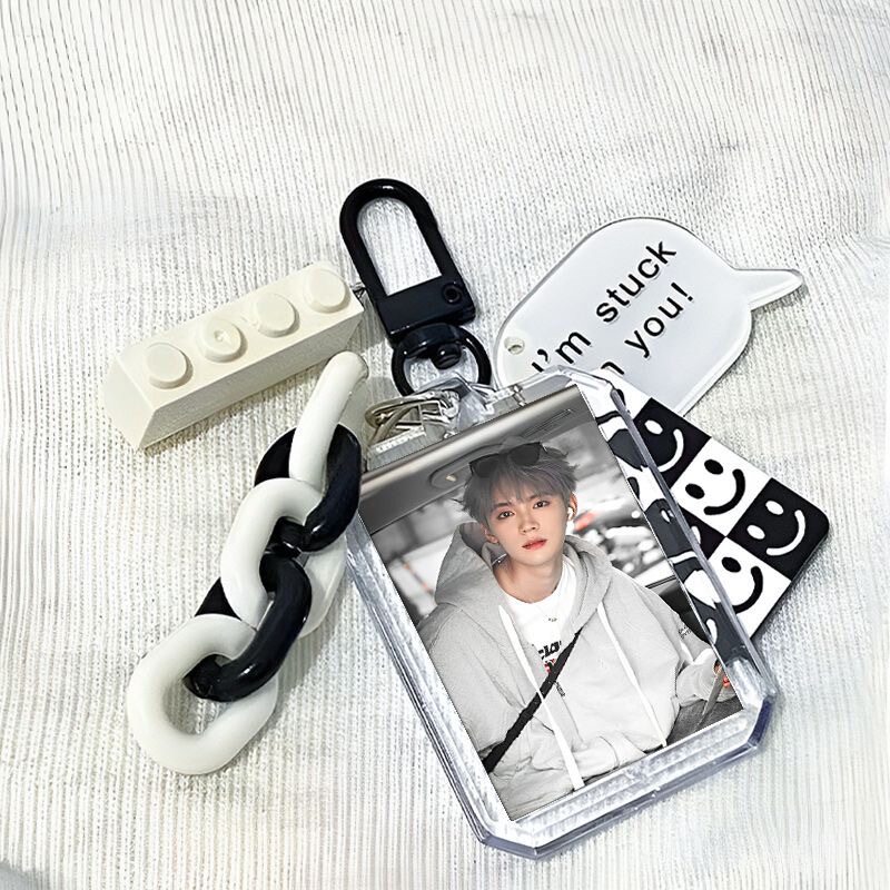 Zhou Yiran DIY Photo Frame Acrylic Keychain Simple Niche Chain Backpack Pendant Holiday Gift