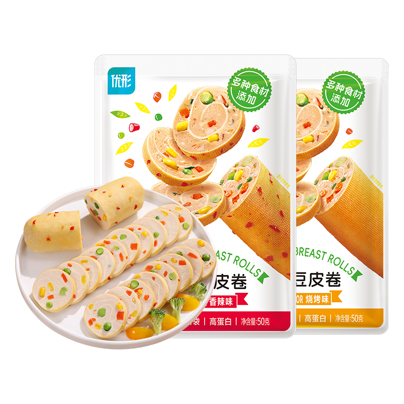 优形鸡胸肉豆皮肉卷开