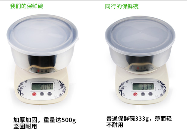 Hộp đựng bằng thép không gỉ tròn có nắp kín hộp tươi bát năm mảnh phù hợp với hộp ăn trưa hộp ăn trưa lò vi sóng có sẵn - Hộp cơm điện sưởi ấm hop com dien