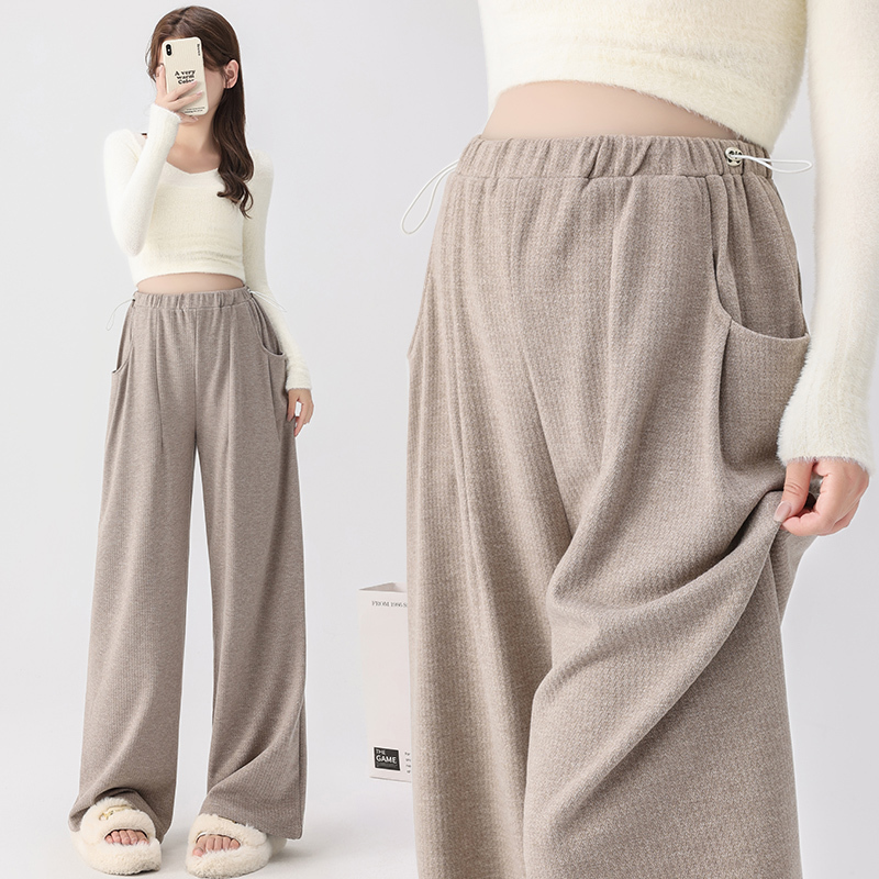 2026 New Plus-Size Maternity Pants for Spring and Autumn, Casual Straight-Leg Pants, Wide-Leg Pants, Trendy Mom Long Pants 150kg