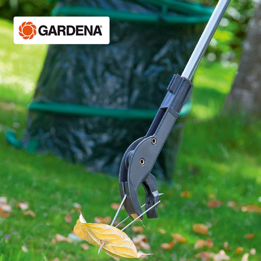 German GARDENA Gadina 3567 garbage clip picking outdoor garbage cleaning yard easy operation