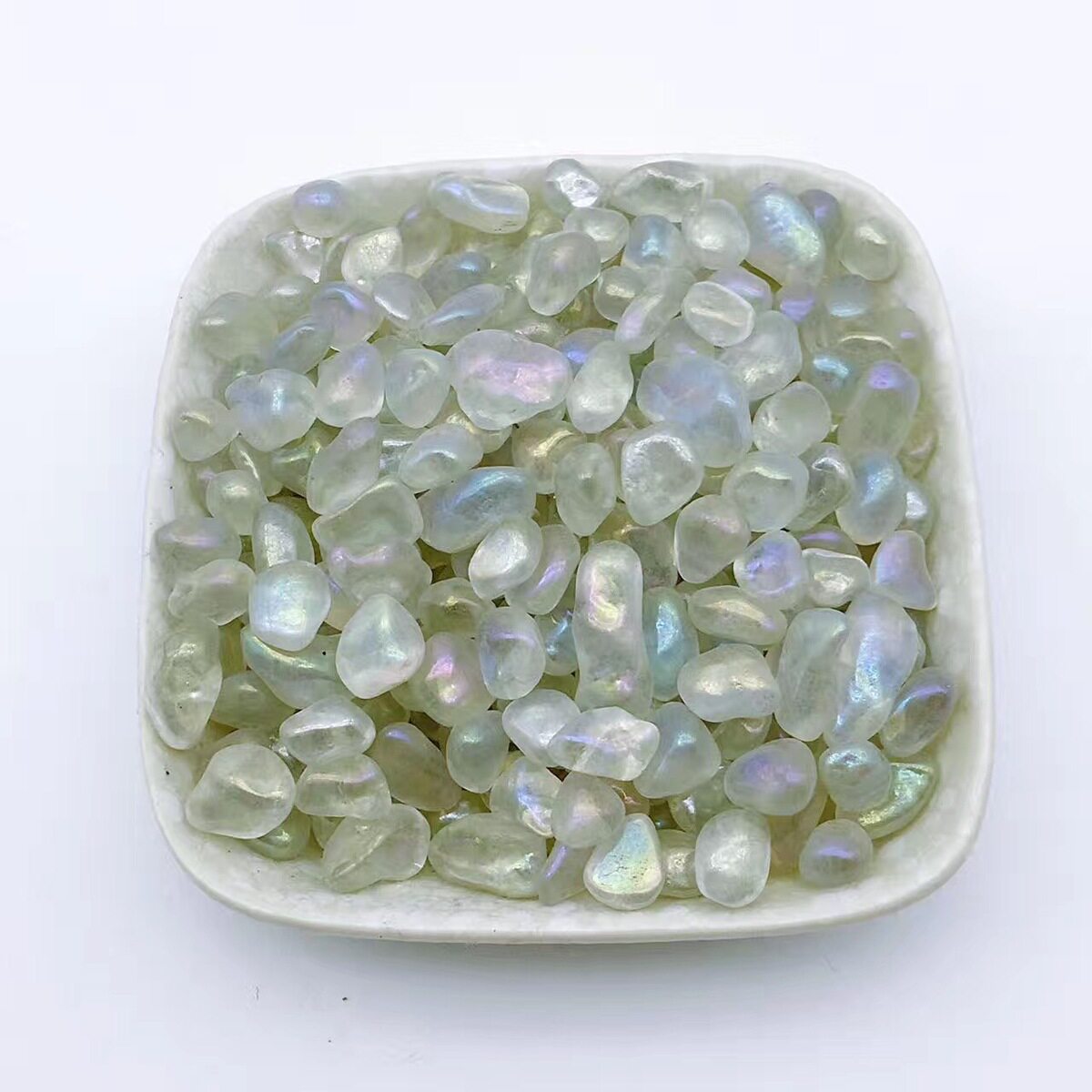 Moonstone gravel particles blue moonlight fish tank flowerpot decoration landscaping gravel crystal degaussing stone