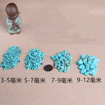 Synthesis and optimization of turquoise gravel degaussing stone crystal original stone paving fish tank Crystal pillow for Buddha