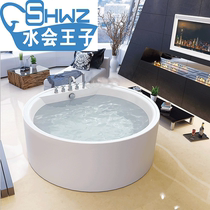 Round bathtub thermostatic massage bathtub Independent type acrylic bathtub 1 2 m 1 35 m 1 5 m 1 6 m