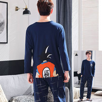 Wukong pajamas men long sleeve spring and autumn Dragon Ball personality tide funny loose increase fat fat fat 200 jin 300
