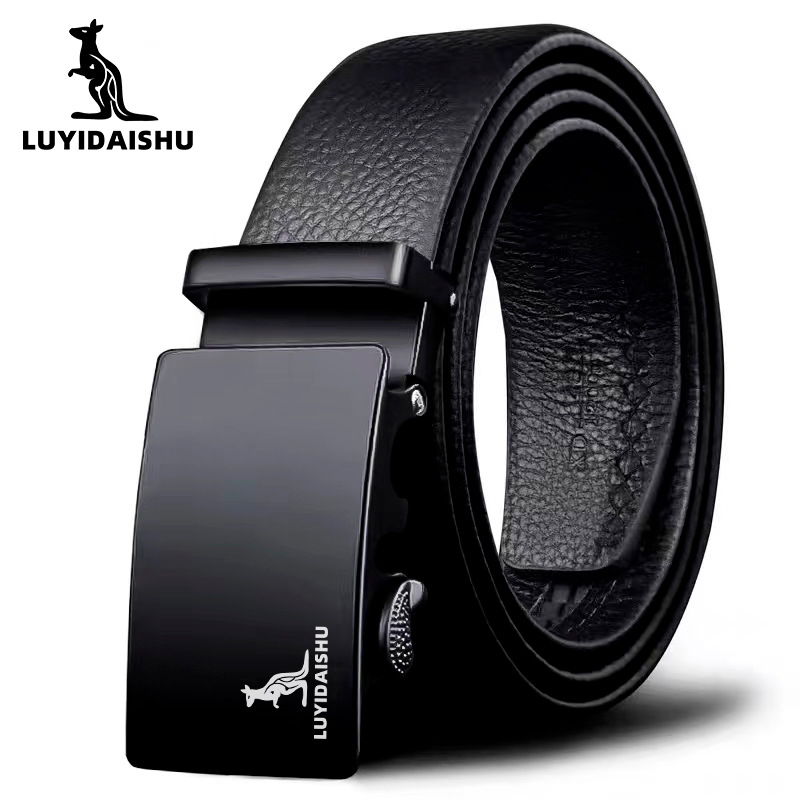 Men's belts Autobuckle Business Leisure belts Young fashion Jeans Western Pants Belt-Taobao