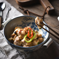 Zongshan Kiln ice crack Rice Bowl Chicken Soup Bowl Noodle Bowl household ceramic bowl Japanese imported hand-made tableware