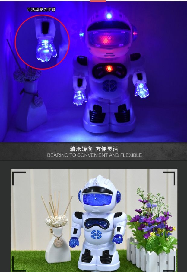 Mới thông minh trẻ sơ sinh nhảy câu đố robot âm nhạc câu chuyện máy 0-6 tuổi giáo dục mầm non đồ chơi sạc robot thong minh trẻ em
