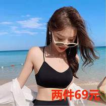 Runqian brand-new upgraded version of thin shoulder strap anti-sliding off shoulder anti-glowing suspender strapless chest wrap small inner tie