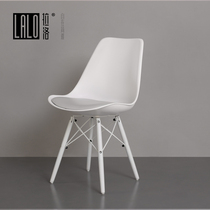 Laloim with soft seat chair Fashion Guest Comfort Chair Black & White Two-color Minimalist Light Chair