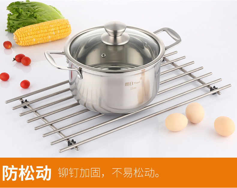 Cấp thực phẩm gia đình nồi inox nồi Dụng cụ nhà bếp nồi inox không từ tính Bếp đa năng Quà tặng nồi súp 304 - Phòng bếp hộp đựng gia vị thông minh