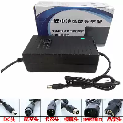 Lithium battery charger 24 36 48 60V Electric bicycle charger DC head Video microphone Canon head