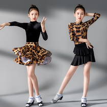 New autumn and winter young Latin Dance Costume Girl Long Sleeve Latin Dance Show BAO WEN