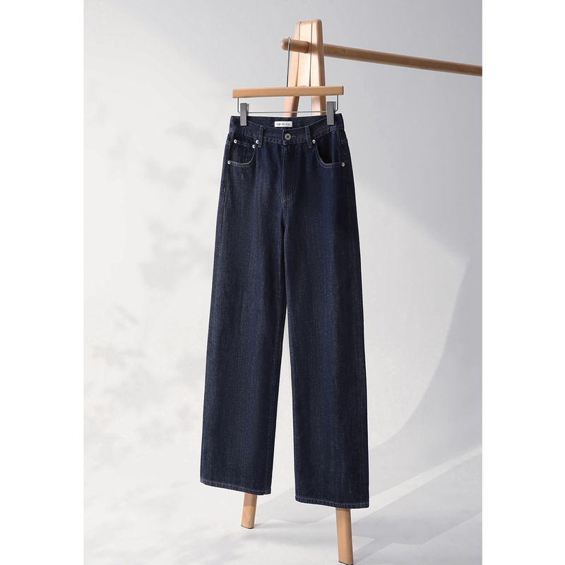 Miss Couleur Indigo Selvedge Denim Original Color Straight-Leg Jeans Mc26Ss104