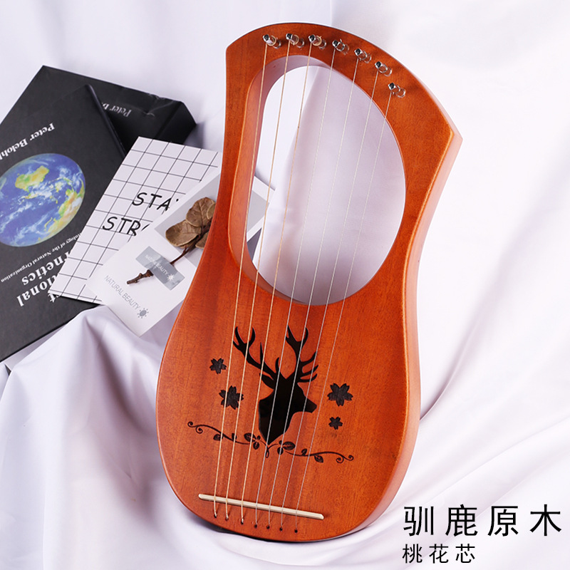 Laiyaqin lyre 7 dây đàn piano nhỏ đàn hạc Lerqin Liqin đầy đủ đơn đào lõi cụ cầm tay - Nhạc cụ phương Tây trống jazz