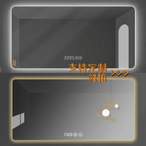 Lumière LED intelligente à économie dénergie anti-buée gradation continue miroir de salle de bains Intelligent taille personnalisée