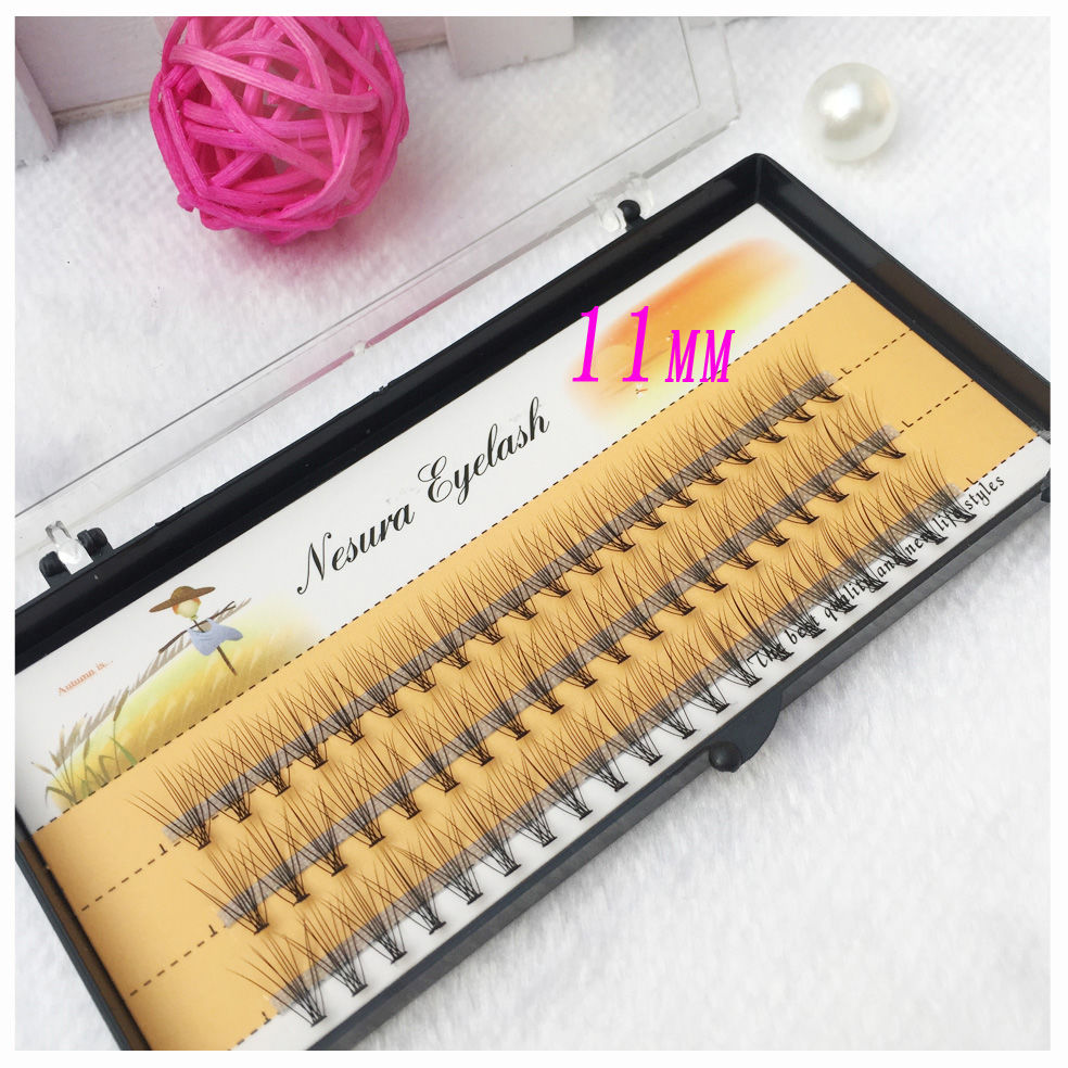 Hàn Quốc Bù nhìn 10 0,1 Lông dày Ghép lông mi Tự nhiên dày đơn cụm Trồng lông mi giả - Lông mi giả keo dán mi vacosi