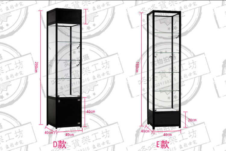 New Sifang kính showcase boutique kệ nhôm hợp kim titan hình chữ l rack display quà tặng bảng trang sức kính