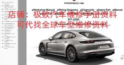 2018-2021 Porsche Cayenne 9YA 유지 보수 설명서 회로도 정보 엔진 전송 정비 검사