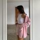 European and American women's new 2021 summer hot sale striped loose shirt shorts with pockets fashion casual two-piece suit