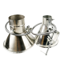 Metal solder smoking cover Smoke exhaust cover Smoking cover Horn mouth 60-180mm metal tin speaker cover