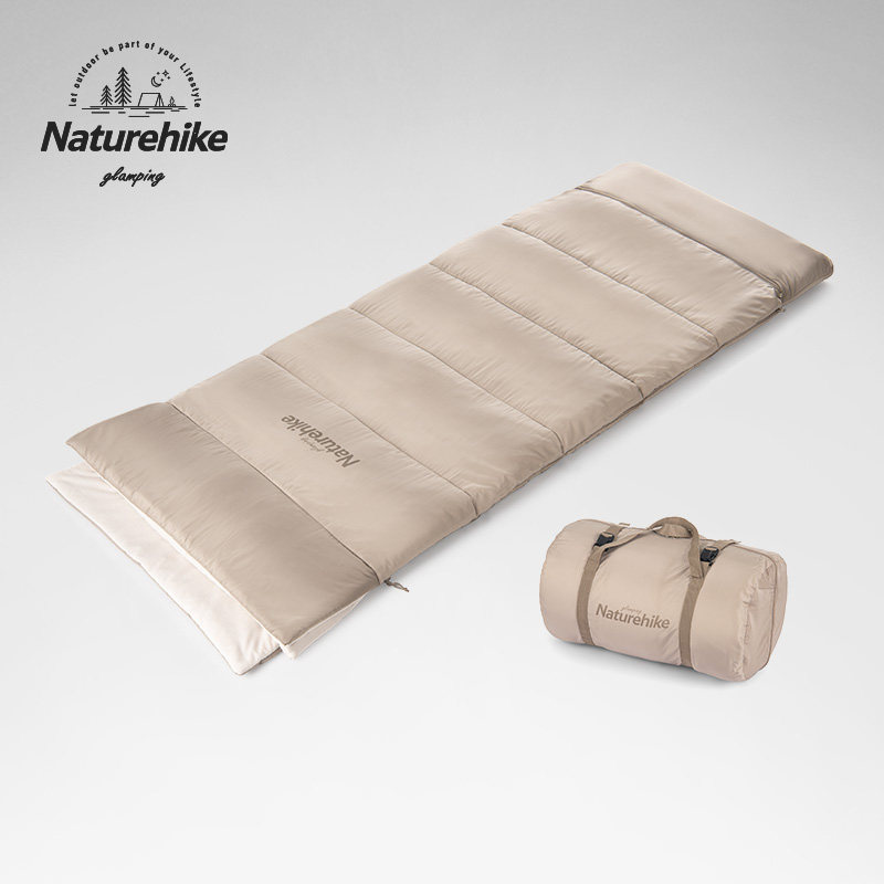 Naturehike Norwegian guest upper and lower pieces of cotton sleeping bag adult outdoor single camping can be spliced ​​down cotton sleeping bag