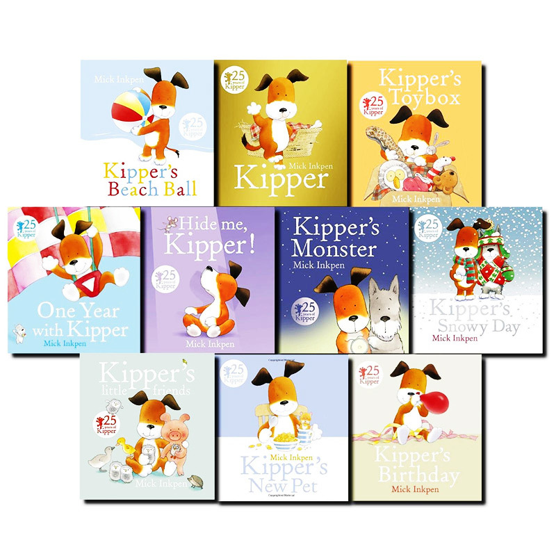 Puppy Chip and the Monsters 10 Volumes Kipper's Monster Liao Cai-Xing Book List English Original Edition Picture Book Children's Enlightenment Paperback Set Illustrated Storybook Puppy Kip Pure English Edition Authentic English Books