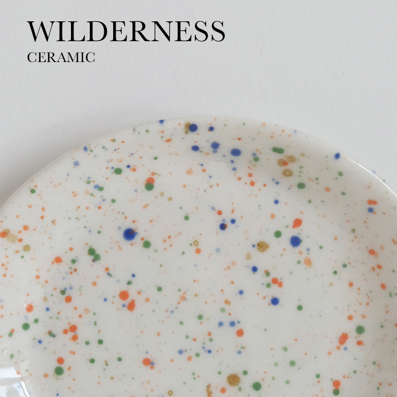 Wilderness Call) ceramic creative gift niche independent original design splash ink plate afternoon tea