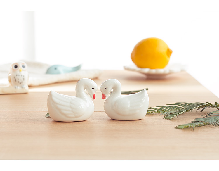 Khung đũa động vật Nhật Bản Đồ nội thất để bàn mini vẽ tay Bộ đồ ăn sáng tạo dễ thương Cửa hàng tạp hóa zakka chén ăn cơm