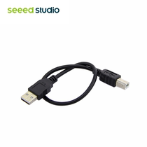 USB Cable Type A to B 30cm long black data connection