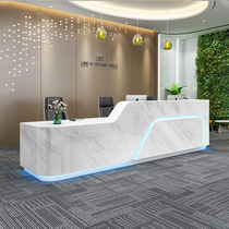 Company paint front desk reception desk simple modern cashier shop bar counter beauty salon welcome reception desk