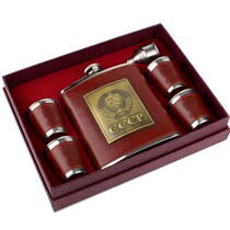 Russian Crafts Mens High-end Portable One Catty Stainless Steel 18 Oz Wine Pot Cup Home Outdoor Kettle