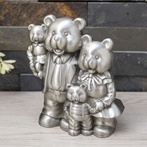 Zinc alloy black bear storage tank European creative bear saving piece household piece Animal money cans childrens gift