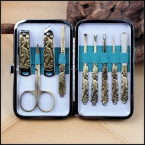 Beauty Nail Knife Suit Home Beauty Nail Tool Stainless Steel Pedicure Knife Adult Home Cut Nail Clippers Gift