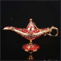Aladin God Lamp Metal Retro Painted Personality Control Desk Abstract Desktop Creative Pendulum Piece Handicraft Texture Unique