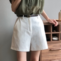 Frock shorts Womens summer loose a-line high waist wear sports casual pants Hong Kong taste wide leg hot pants Suit pants thin